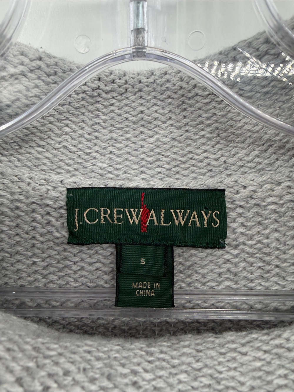 J. Crew Women's 1988 Rollneck™ Sweater in Cotton - Light Gray - Small - Picture 3 of 6